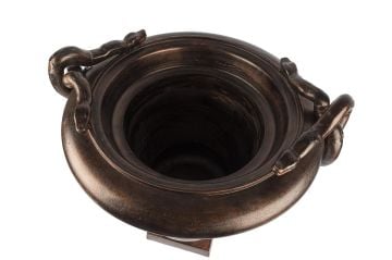 Yılanlı Antik Bakır Saksı 66x70cm