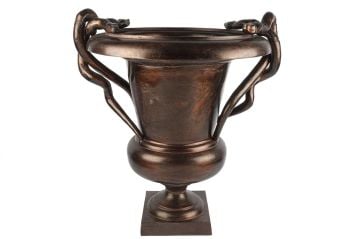 Yılanlı Antik Bakır Saksı 66x70cm