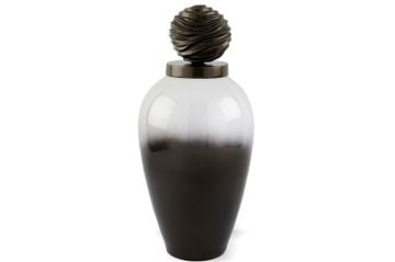 Midnight Cam Kapaklı Küp 28x56cm