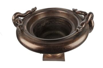 Yılanlı Antik Bakır Saksı 62x49cm
