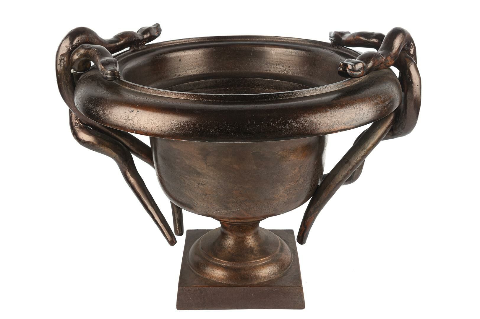 Yılanlı Antik Bakır Saksı 62x49cm