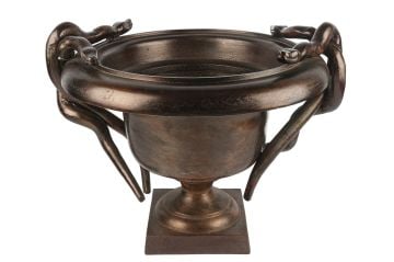 Yılanlı Antik Bakır Saksı 62x49cm