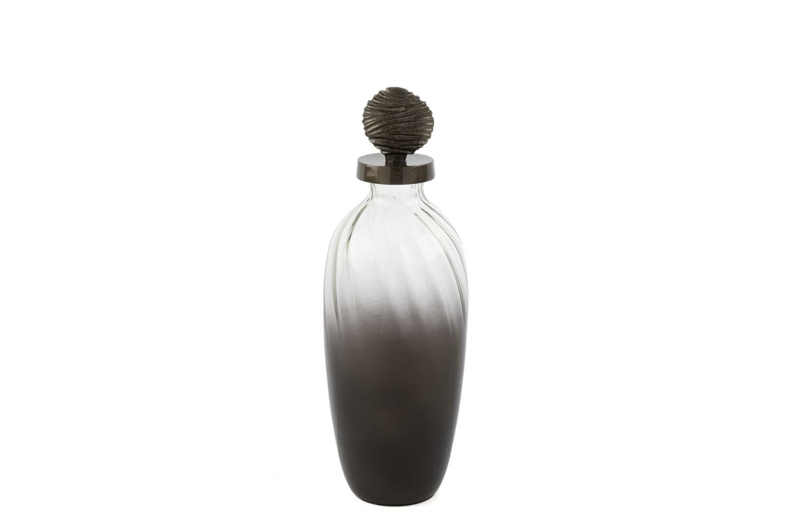 Midnight Cam Kapaklı Küp 14x37cm