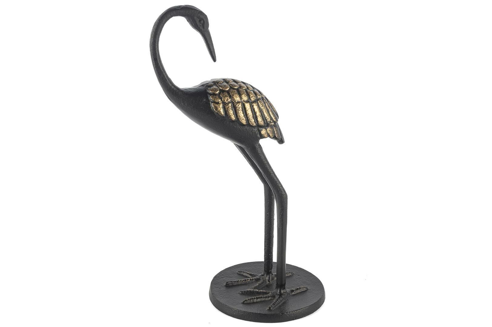 Siyah Gold Flamingo Dekoratif Obje 13x26cm