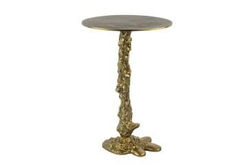 Antik Gold Metal Sehpa 28x43cm