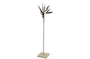 Metal Krem Ayaklı Dekoratif Obje 13x13x69cm