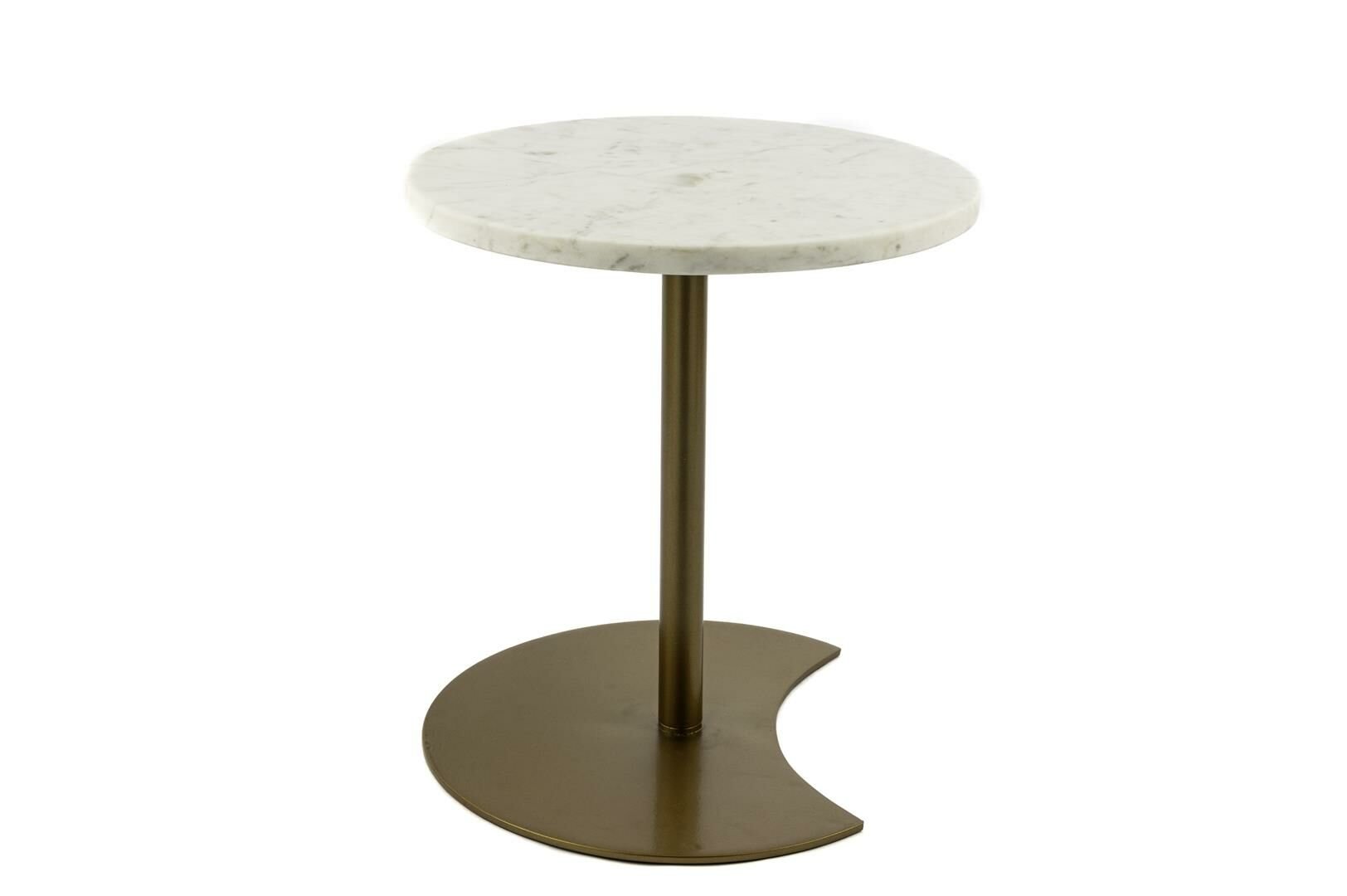 Mermer Gold Metal Ayaklı Sehpa 30x33cm
