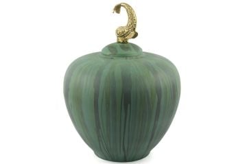 Dorado Gold Yeşil Metal Vazo 40x50cm