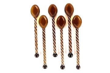 6lı Amber Cam Kaşık
