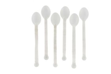 6lı Pembe Cam Kaşık