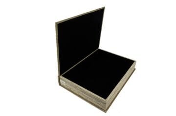Brown Linen Kitap Kutu 46x34x8cm
