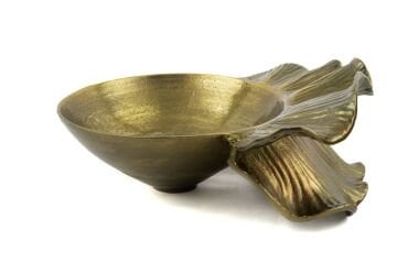 Gold Metal Dekor Kase 30x41x20cm