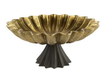 Liny Gold Ayaklı Dekor Kase 40x18cm
