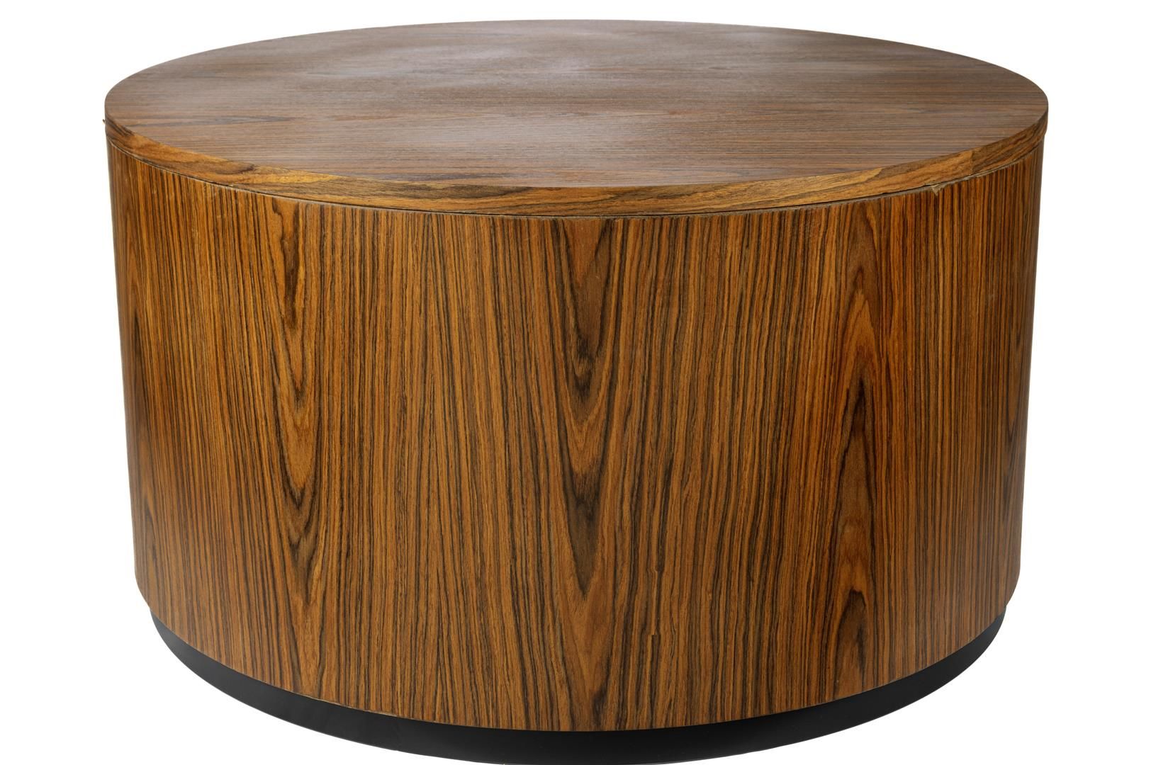 Kahve Ahşap Sandıklı Sehpa 76x43cm