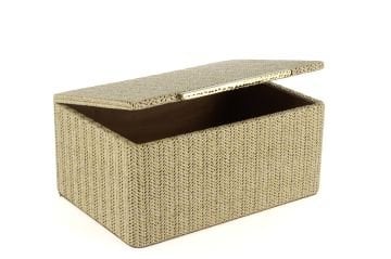 Krem Rafya Gold Kulplu Kutu 30x21x14cm