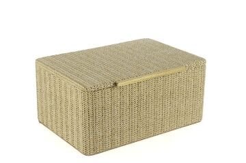 Krem Rafya Gold Kulplu Kutu 30x21x14cm