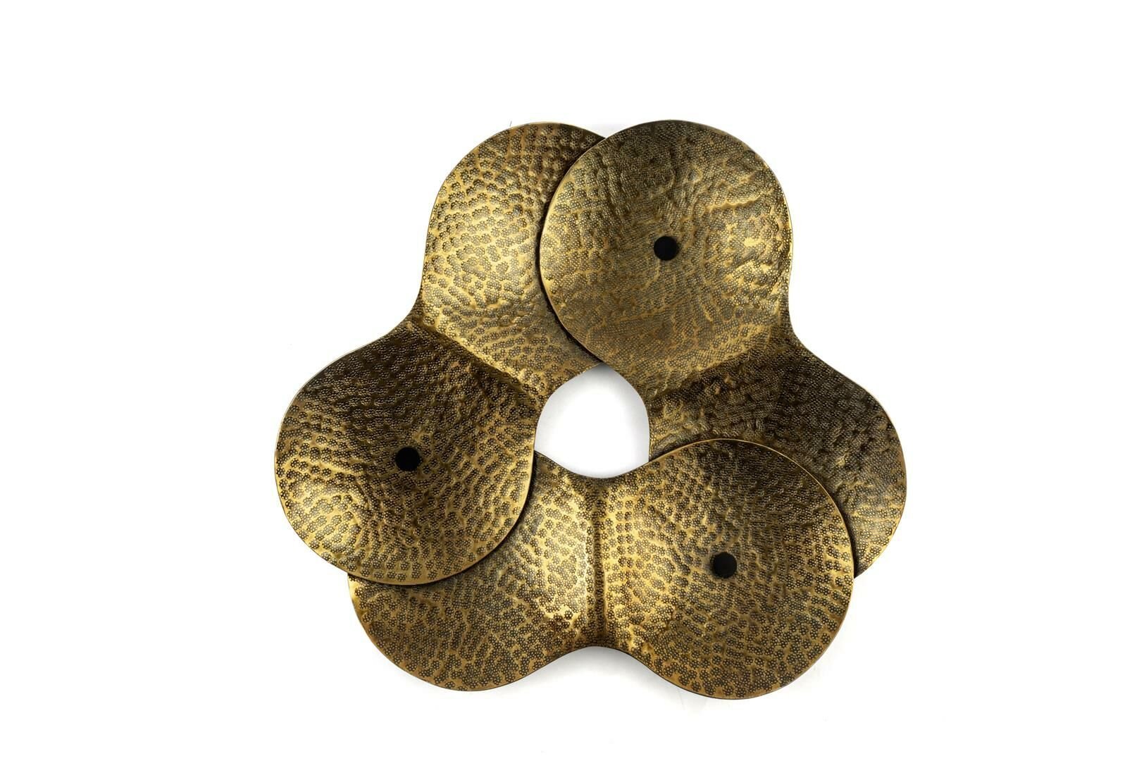 Antik Gold Metal Duvar Dekoru 49cm