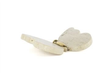 Krem Dekoratif Mermer Kelebek 20x15x4cm