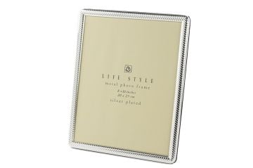 Gümüş Metal Çereve 20x25cm