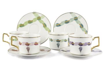 Lavander 4lü Kahve Fincanı Seti 120cc