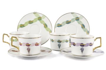 Lavander 4lü Kahve Fincanı Seti 120cc