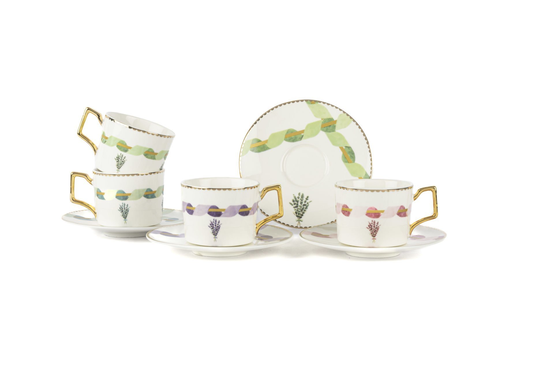 Lavander 4lü Kahve Fincanı Seti 120cc