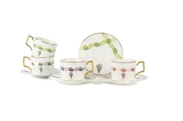 Lavander 4lü Kahve Fincanı Seti 120cc