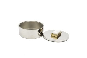 Gümüş Traverten Mermer Kapaklı Kutu 12x7cm