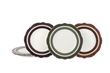 Romantic 6lı Pasta Tabağı 21cm