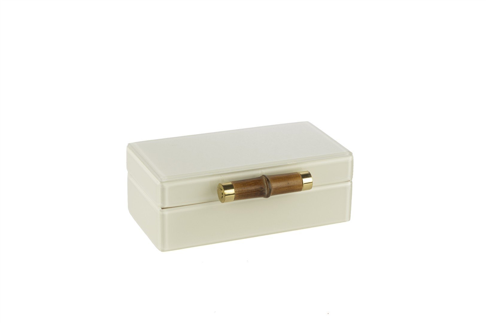 Krem Bambu Saplı Kutu 21x13x8cm
