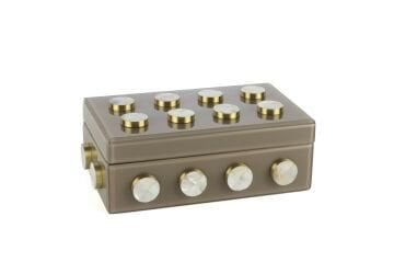 Cappucıno Sedefli Booble Kutu 27x17x11cm