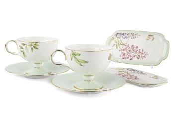 Happily 6 Parça 2li Çay Fincanı Seti 220cc