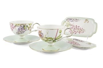 Happily 6 Parça 2li Çay Fincanı Seti 220cc