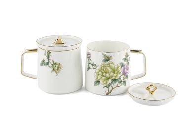 Glory 2li Kapaklı Kupa Seti 420cc