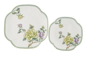 Glory 4 Parça Set 2li Pasta 19cm ve 2li Servis Tabağı 25cm