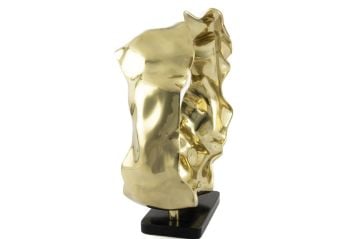 Gold Siyah Kaideli Dekoratif Obje 55x30x53cm