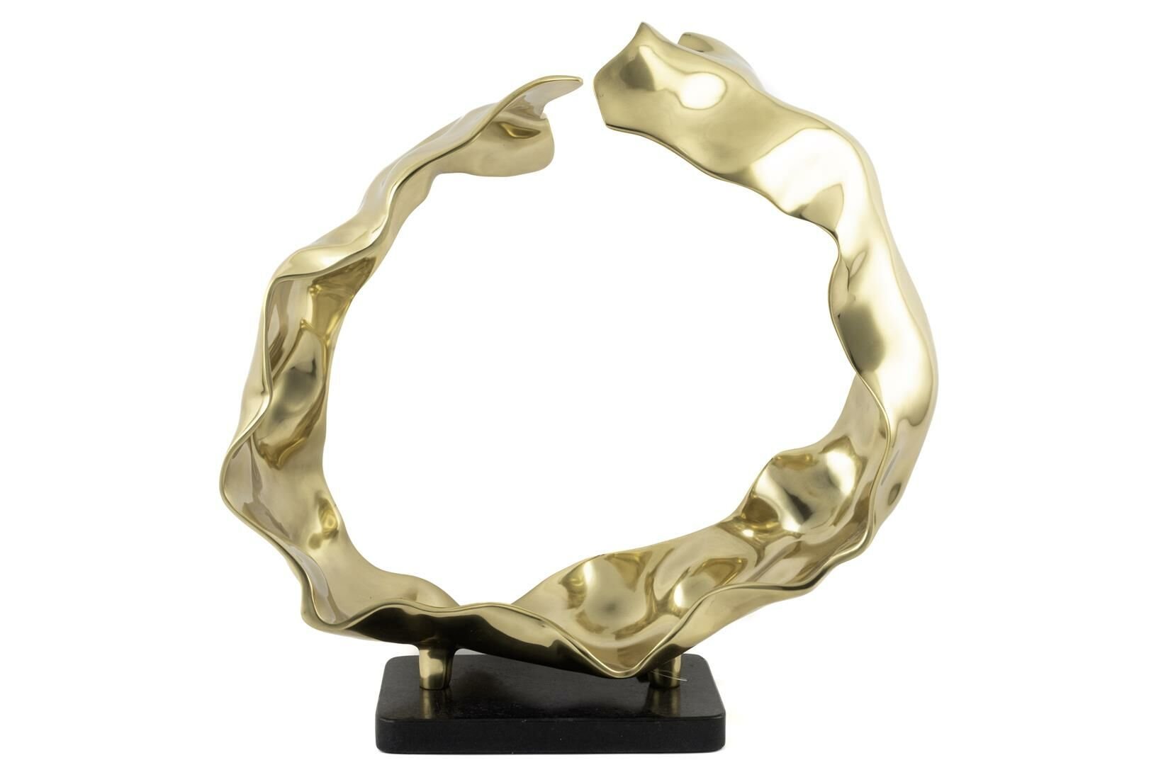 Gold Siyah Kaideli Dekoratif Obje 55x30x53cm