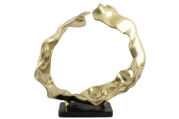 Gold Siyah Kaideli Dekoratif Obje 55x30x53cm