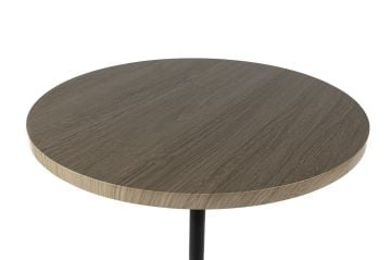 Siyah Ayaklı Krem Sehpa 40x60cm