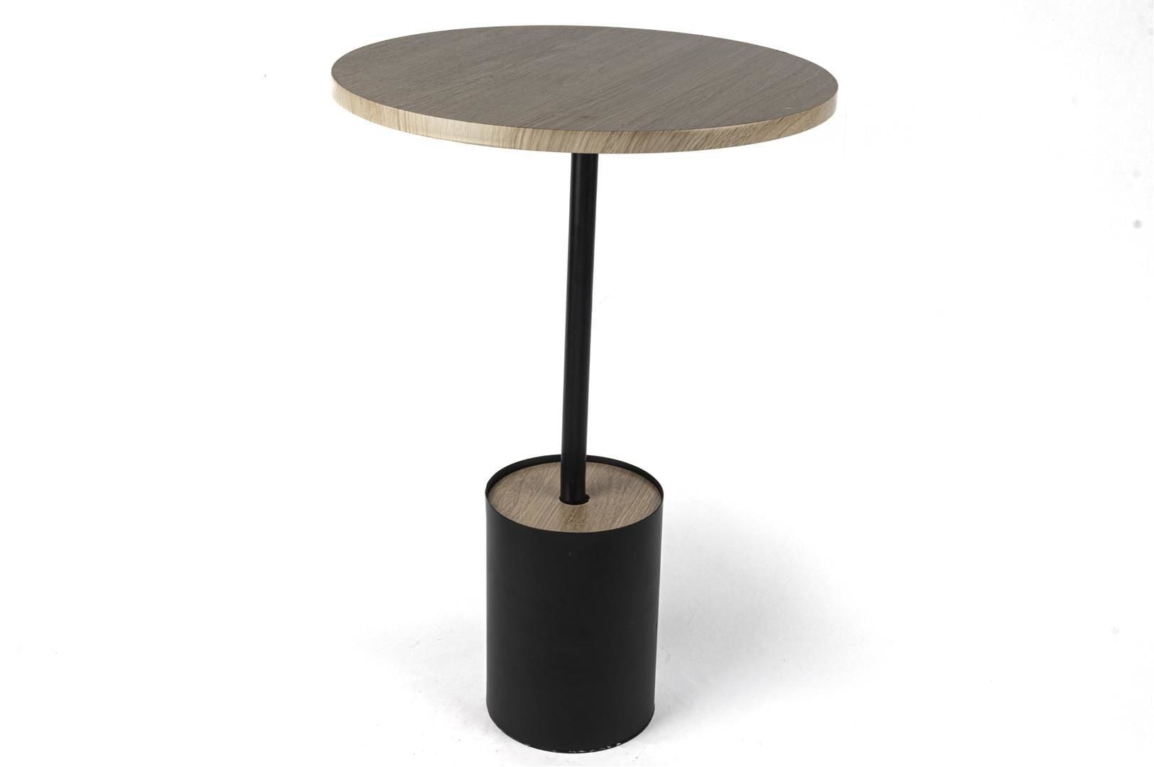 Siyah Ayaklı Krem Sehpa 40x60cm