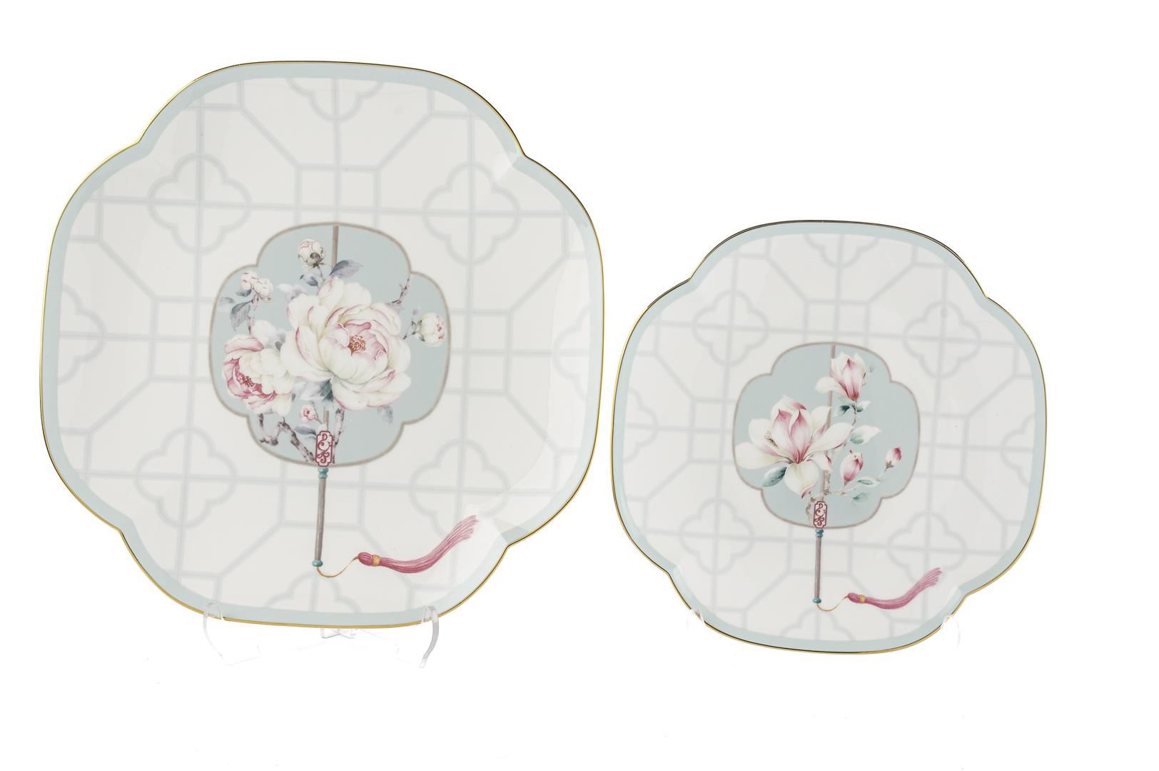 Rosita 4 Parça Set 2li Pasta Tabağı 19cm ve 2li Servis Tabağı 25cm