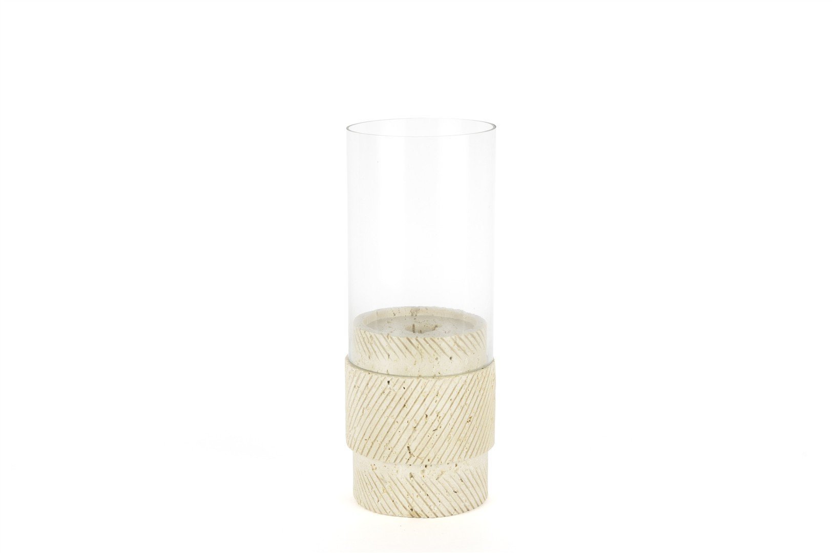 Krem Mermer Cam Mumluk 10x27cm