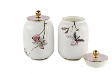 Peachy 2li Kapaklı Kavanoz 10x16cm