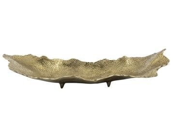 Antik Bronz Dövme Dek Tabak 61x19x12cm