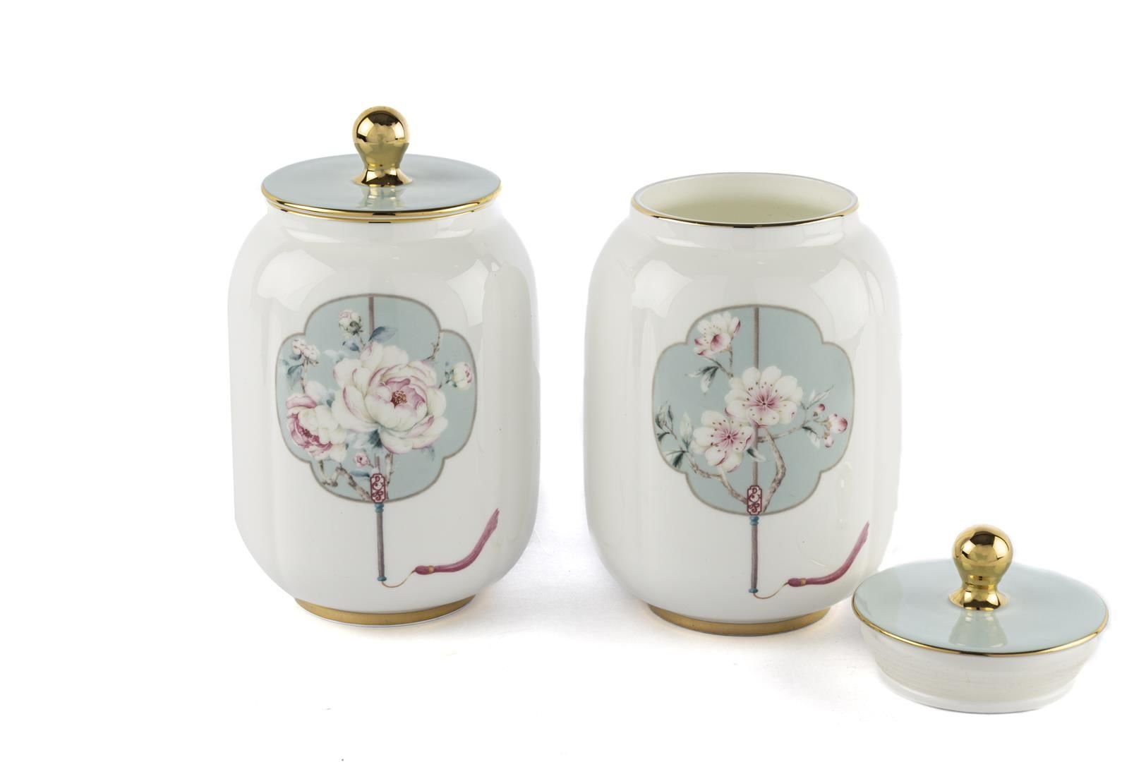 Rosita 2li Kapaklı Kavanoz 10x16cm