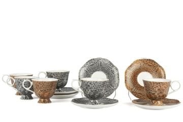 Croco 6lı Kahve Fincan Seti 90cc