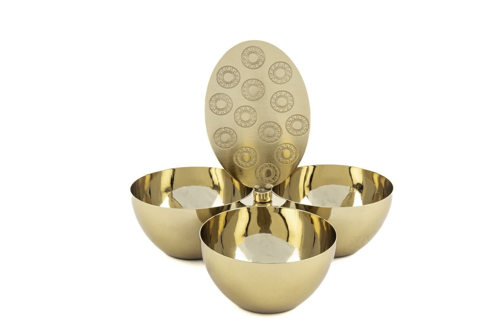 Apollyon Gold Metal 3lü Çerezlik 20x17 cm