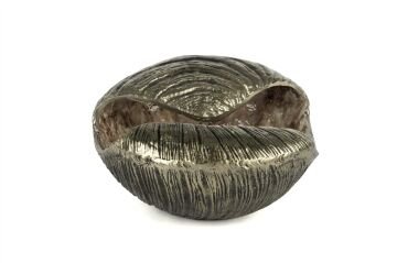 Antik Gold Mor Beyaz Desenli Dek Kase 34x30x18cm