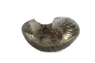 Antik Gold Mor Beyaz Desenli Dek Kase 34x30x18cm