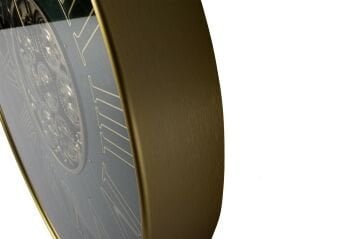 Gold Zümrüt Duvar Saati 60x8cm